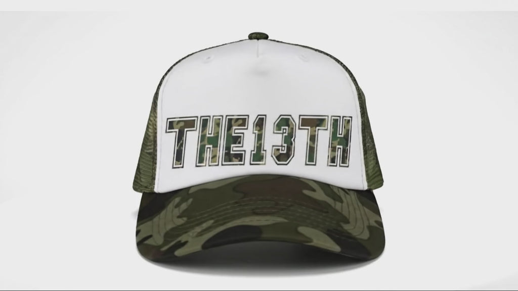 THE13TH Camouflage trucker hat