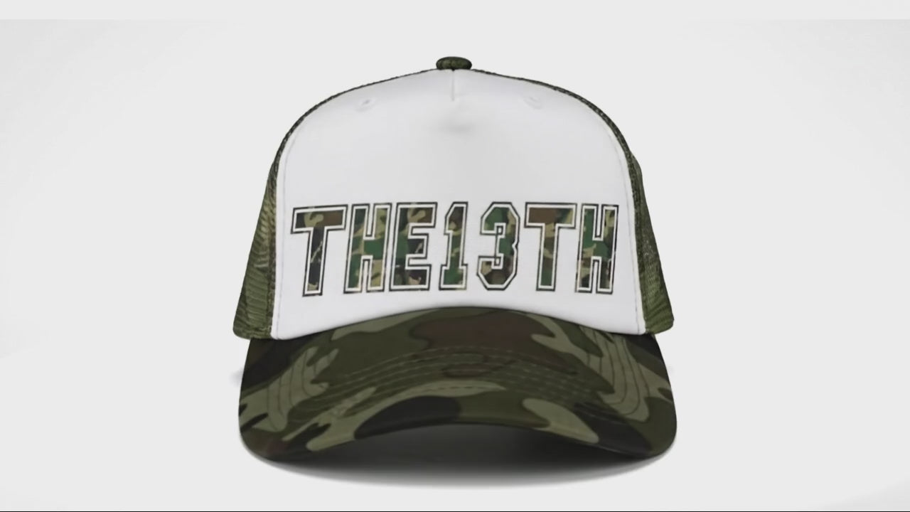 THE13TH Camouflage trucker hat